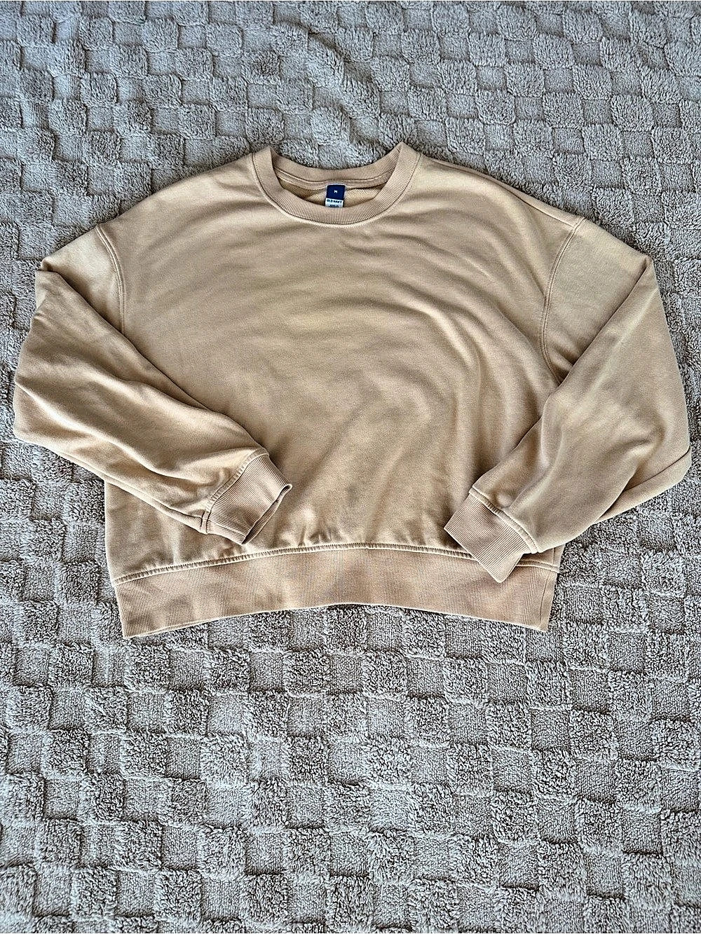 Old Navy Crewneck Sweatshirt Beige Tan Size Medium
